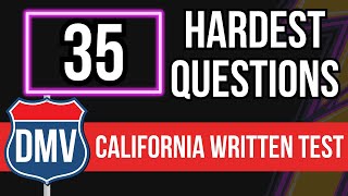 California DMV Written Test 2024 35 Hardest Questions [upl. by Garvin]