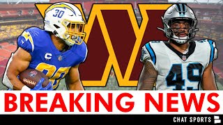 2 BIG MOVES Commanders Sign RB Austin Ekeler amp LB Frankie Luvu In NFL Free Agency  Commanders News [upl. by Bartlet]