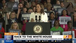 Kamala Harris Tim Walz to land in Arizona today for Friday rally [upl. by Anniala285]