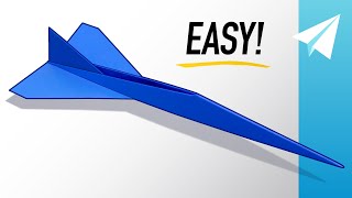 How to Make an EASY Jet Paper Airplane that Flies REALLY Fast — Concorde Tutorial [upl. by Golter]