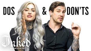 Tattoo Dos and Donts With Ryan Ashley and Arlo  INKED [upl. by Doughman491]