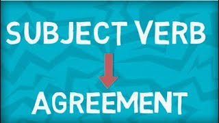 Subject Verb Agreement  Basic Rules [upl. by Gnouhp]