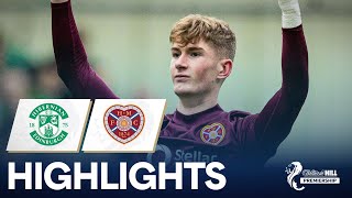 Hibernian 11 Hearts  Late Goal Rescues Hearts  William Hill Premiership [upl. by Asirral]