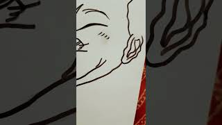 Joker ka drawingshortvideo shorts shortsfeed viralvideo viralshort youtubeshorts [upl. by Doubler]