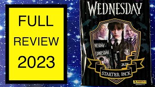 Panini Wednesday Sticker Starter Pack Review 2023 [upl. by Gerstein]