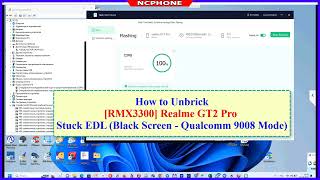 How to Unbrick Realme GT2 Pro Stuck EDL RMX3301  Qualcomm 9008  Black Screen [upl. by Lekkim741]