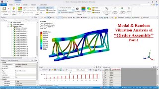 Random amp Modal Vibration Analysis of Girder Assembly Using ANSYS  Part 1 [upl. by Ahsenra]