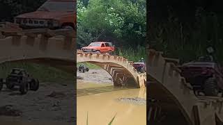 Trailing with friends at Axialfest Badlands  TinyTrucks Trucking RCTrucks RC4x4 RCTrailing RC [upl. by Paderna]