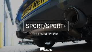 BMW M140 PFF GPF OPF Remus Exhaust back sound [upl. by Varion]