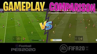 TTB PES 2020 vs FIFA 20 GAMEPLAY COMPARISON  TOTALLY DIFFERENT STYLES [upl. by Tnerual608]