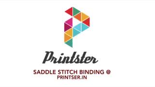 Saddle Stitch Binding or Center Pin Binding  Printsterin [upl. by Estelle]