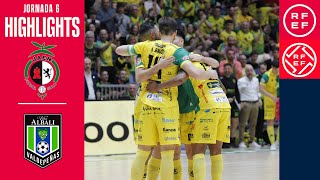 Resumen PrimeraDivisiónFS  Jaén Paraíso Interior 93 Viña Albali Valdepeñas  Jornada 6 [upl. by Aivlys156]