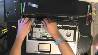 HP DV9000 take apart disassemble how to open disassembly [upl. by Akinit260]