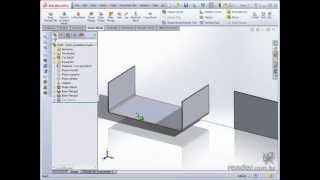 Aula 2  SolidWorks 2013 Chapas Metálicas [upl. by Anerdna112]