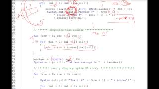 Java Two Dimensional Array Demo 1 [upl. by Sergo]