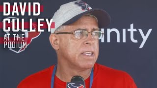 David Culley Meets with the Media Ahead of Texans Training Camp [upl. by Ivanah]