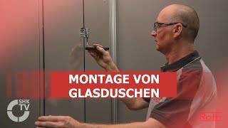 Roth Montage von Glasduschen  SHKTV [upl. by Nnylkoorb]