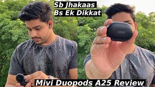 Mivi Duopods A25 Unboxing amp Review  Best but One Major Issue [upl. by Olmstead338]