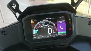 Honda Transalp 750 Roadsync app [upl. by Atirb]