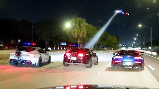 POLICE CHASING STREET RACERS AT FL2K23 [upl. by Malchus]