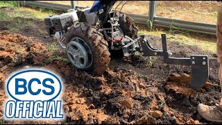 Ripping Compacted Soil with the Subsoiler Attachment for BCS TwoWheel Tractors [upl. by Muna]