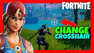 How To CHANGE CROSSHAIR In Fortnite ✅ 2024 GUIDE  CUSTOMIZE Crosshair Settings in Fortnite [upl. by Takken]