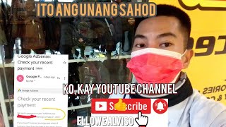 UNANG SAHOD KO KAY YOUTUBE 😁😱 ANO NGA BA ANG FEELING NA MAGKAKASAHOD NA AKO SA VLOG KO☝️  ELLOWE [upl. by Huskamp]