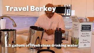 How To Assemble A New Travel Berkey Water Filter System [upl. by Buckler]