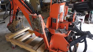 WoodMaxx WM7600 backhoe Removal [upl. by Krasner]