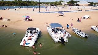 Mavic Pro view of Little Elms beach at Lewisville Lake in Texas [upl. by Duston]