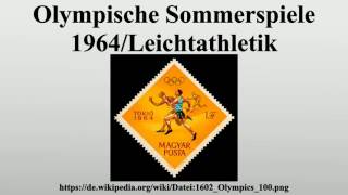 Olympische Sommerspiele 1964Leichtathletik [upl. by Cheney]