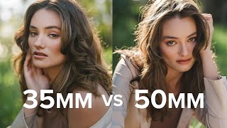 35mm vs 50mm Comparison for Portrait Photography [upl. by Hendrix568]