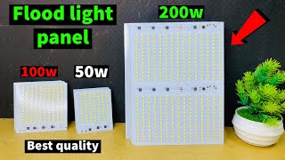 Flood light led panel 50w100w or 200w New stock available  Flood light Electronicsproject99 [upl. by Llenyr]