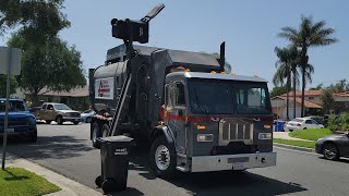 Ex  Calmet Services Peterbilt 320 N3 Amrep Garbage Truck Tackling on Friday Trash [upl. by Eeroc]