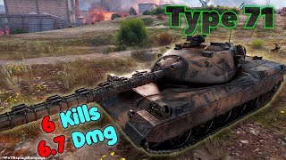 Type 71  6 Frags 67K Damage Master by player akkelaa3215287 [upl. by Annette]