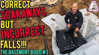 Installing all the drainage and the soakaway The Basement Build 3 [upl. by Eradis285]