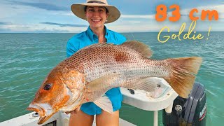 83cm FINGERMARK 🤯 Barramundi Jew amp Threadfin  NORTHERN TERRITORY 🎣 [upl. by Norahc]