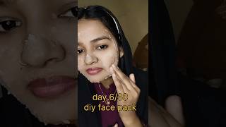 Day 630 diy face pack 30dayschallenge skincareroutine softskin skinbrightening youtubeshorts [upl. by Imim]