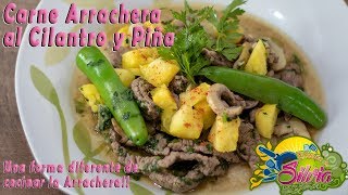 Carne Arrachera al Cilantro y Piña  ElSazóndeSilvia [upl. by Tu]