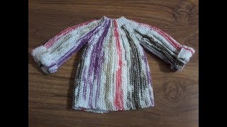 tuto tricot  tricoter une brassière naissance au point mousse et jersey [upl. by Ymmas]