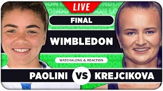 PAOLINI vs KREJCIKOVA •• Wimbledon 2024 Final •• LIVE Tennis Talk Watchalong [upl. by Alial]