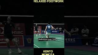 Kento momota ultra relaxed footwork [upl. by Merari911]