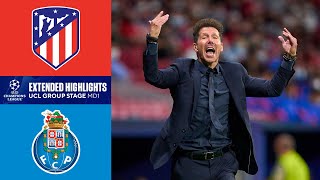 Atlético Madrid vs Porto Extended Highlights  UCL Group Stage MD 1  CBS Sports Golazo [upl. by Adnema791]