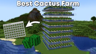 Minecraft Automatic Cactus Farm  1500 Per Hour [upl. by Lucas]