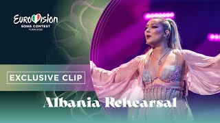 Ronela Hajati  Sekret  Exclusive Rehearsal Clip  Albania 🇦🇱  Eurovision 2022 [upl. by Laidlaw]