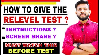 RELEVEL TEST INSTRUCTION YOU MUST KNOW BEFORE GIVING EXAM  RELEVEL BY UNACADEMY [upl. by Laenaj]