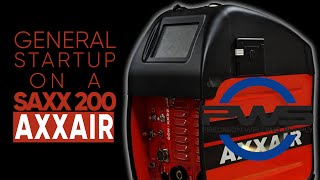 AXXAIR SAXX200 orbital tube welder by AXXAIR  General Startup from Precision Welding Supply [upl. by Olivier]