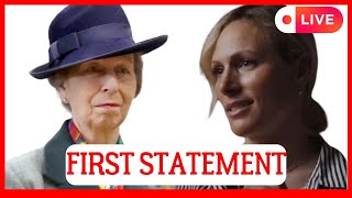 ROYAL SHOCK ZARA TINDALL MAKES FIRST STATEMENT AFTER INCIDENT WITH PRINCESS ANNE [upl. by Cadel635]