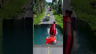 Trucks Vs Water Slope clip beamng drive beamngdrive bmng automobile bngcrashes beamng [upl. by Adnalohs]