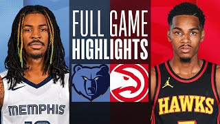 GRIZZLIES at HAWKS  FULL GAME HIGHLIGHTS  December 23 2023 [upl. by Eceertal]